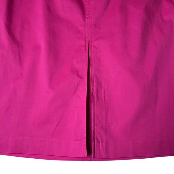 Talbots Pink A-Line Skirt Size 18 – Cotton Blend, Lined with Front Pleat - Picture 6 of 9